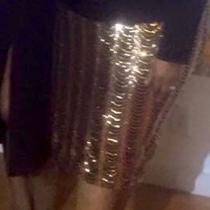Black and Gold Skirt